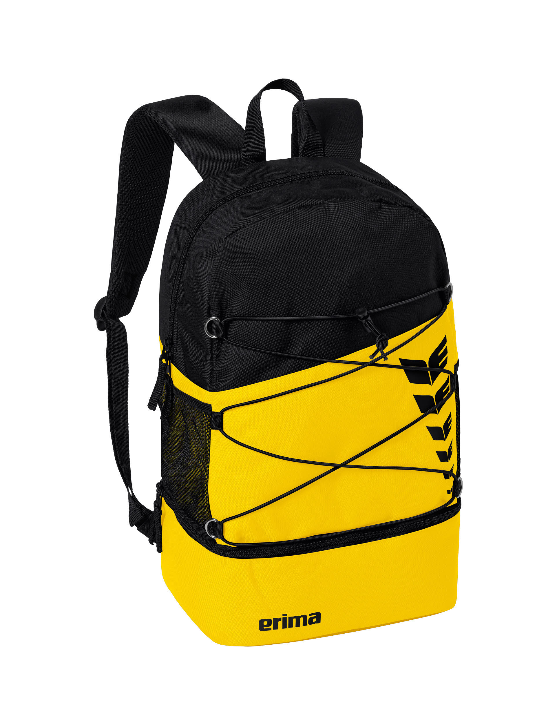 erima Six Wings Rucksack mit separatem Bodenfach Freizeit Schule gelb