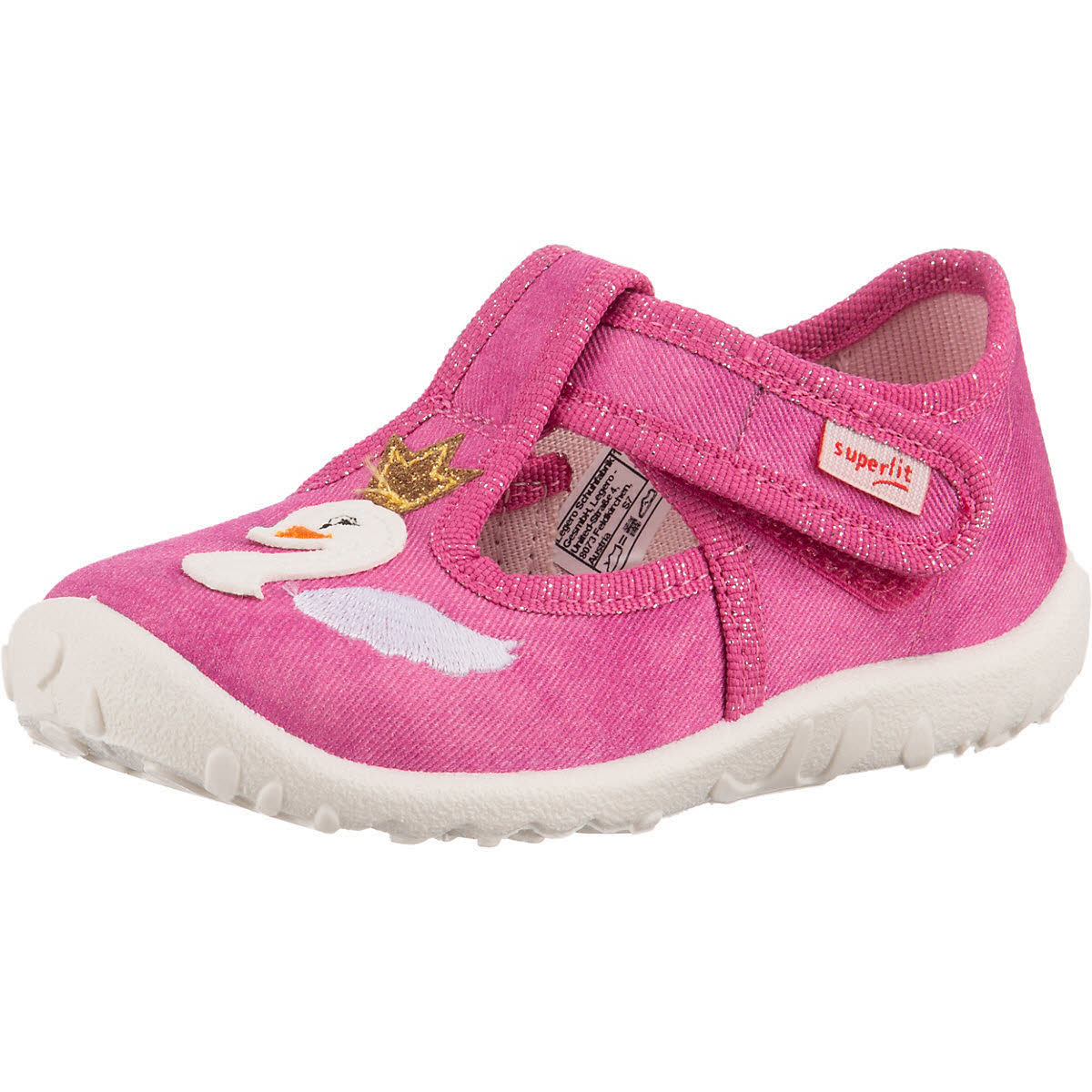 Superfit Spotty Kinder Hausschuhe Pantoffeln Kletter Freizeitschuhe pink NEU