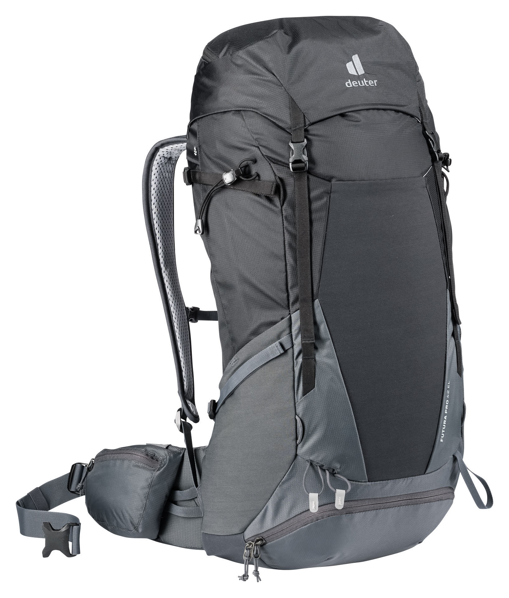 Deuter Futura Pro 42 EL Unisex Rucksack Wanderrucksack Trekkingrucksack schwarz