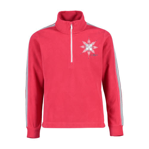 CMP KID G SWEAT Mädchen Skirolli Langarm Stehkragen Bergsport Outdoor rot NEU