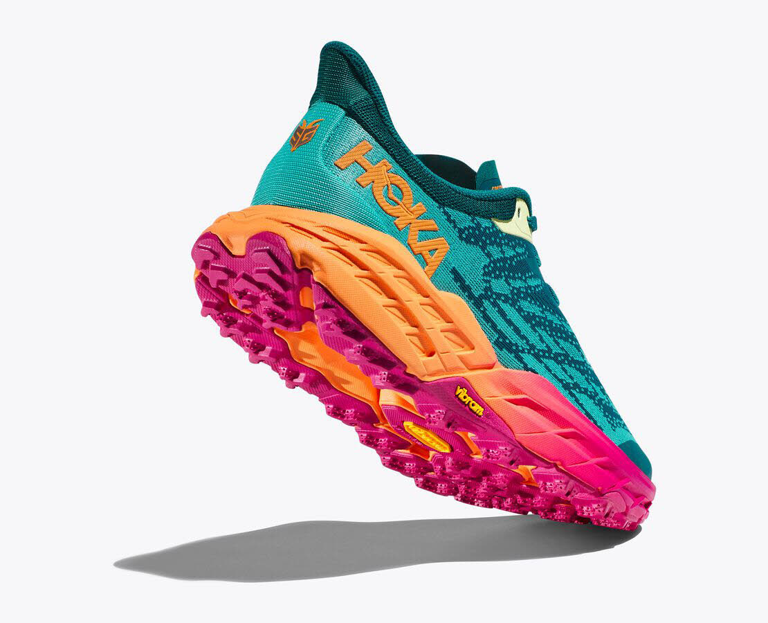 HOKA Speedgoat 5 Damen Trailrunningschuh Outdoorschuh blau-pink