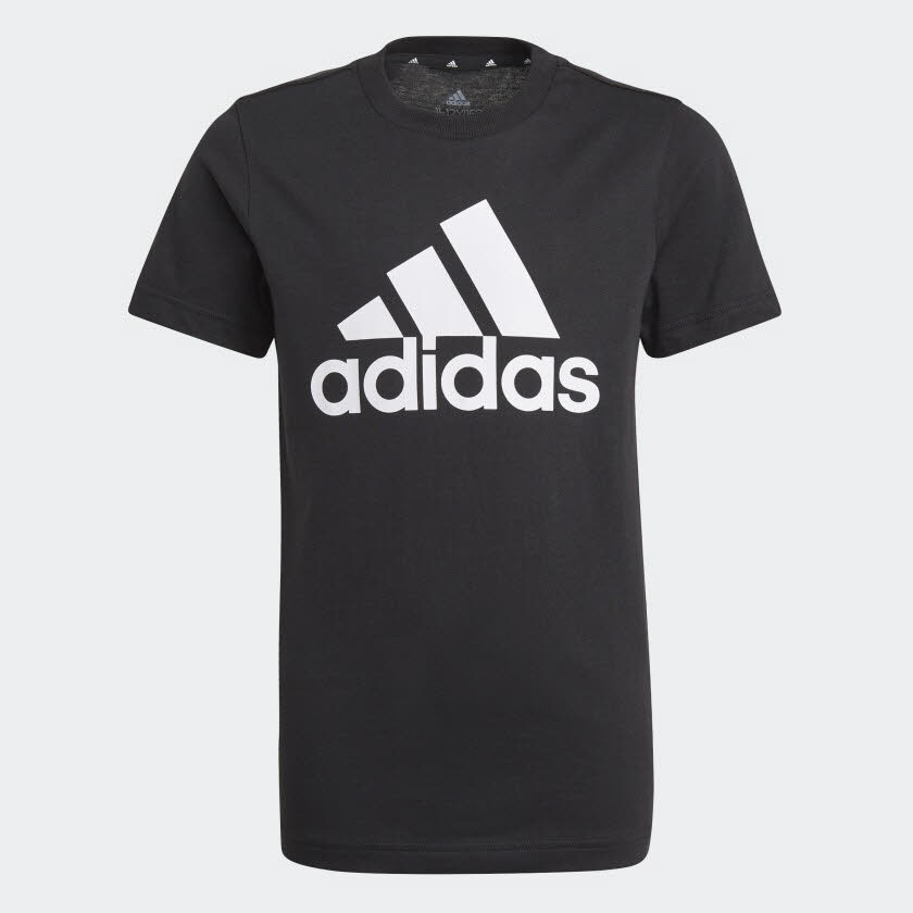 adidas Essentials Kinder T-Shirt Freizeit Sport Jungen schwarz NEU