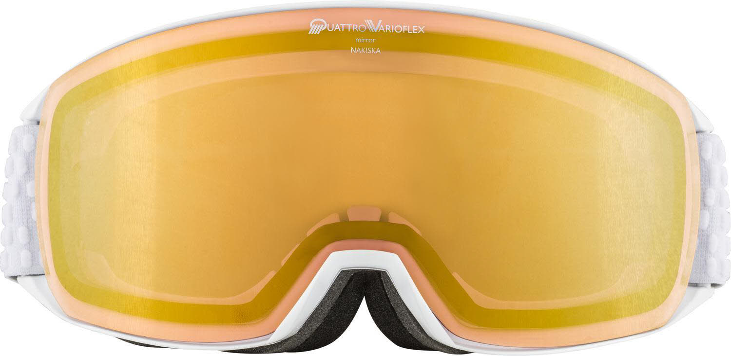 Alpina Nakiska QV Damen Skibrille Snowboardbrille Comfort Frame weiß