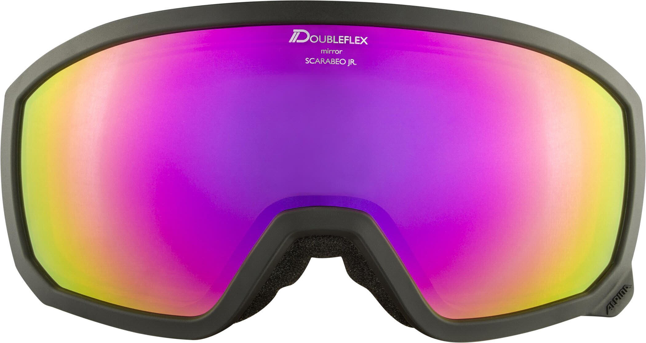 Alpina SCARABEO JR. Q-LITE Skibrille Kinder schwarz