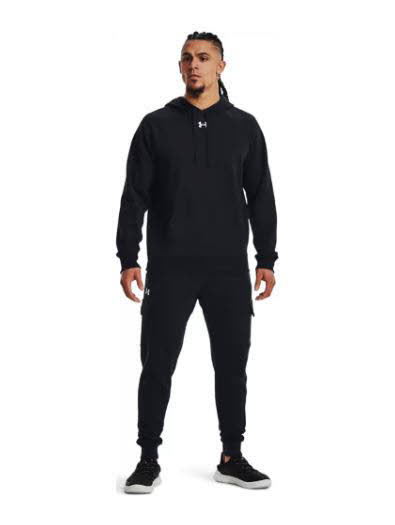 Under Armour Rival Fleece Herren Hoodie Kapuzenpullover schwarz