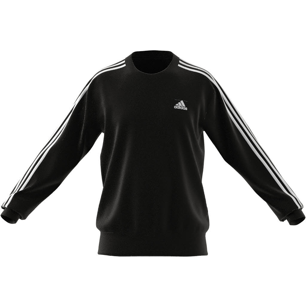 adidas 3S FT SWT Herren Sweatshirt Pullover Sweat-Pulli grau