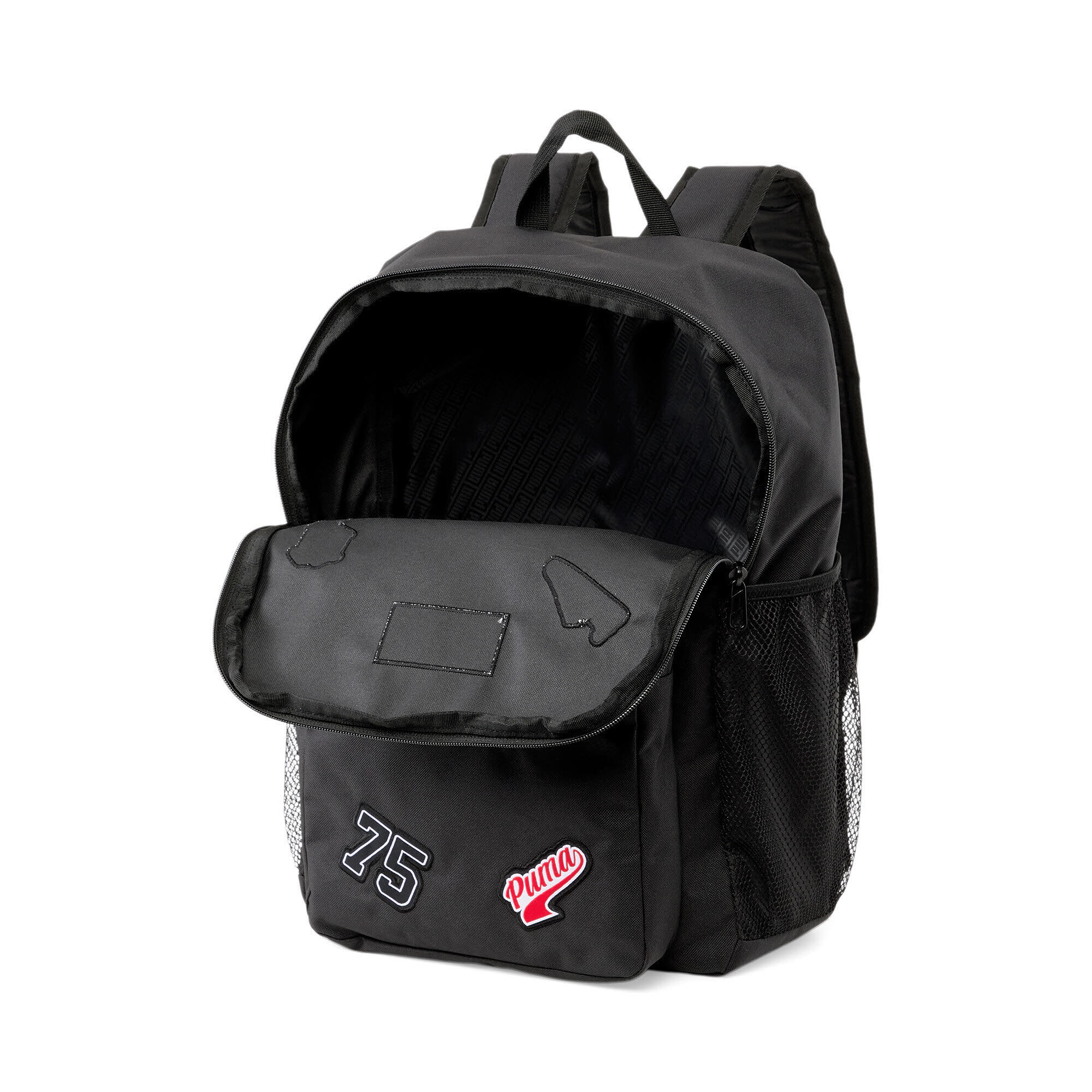 PUMA Patch Backpack Unisex Tagesrucksack Freizeitrucksack Daypack schwarz