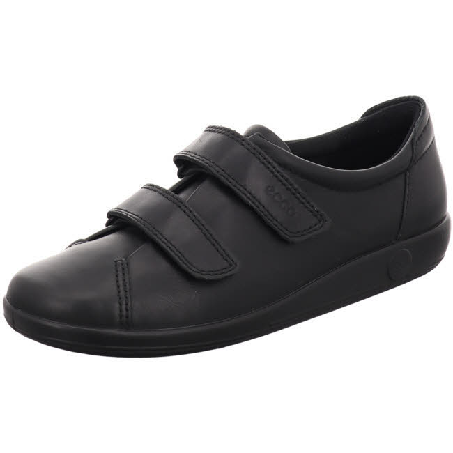 ECCO Soft 2.0 Damen Modeschuhe Freizeitschuhe Klettverschluß Leder NEU