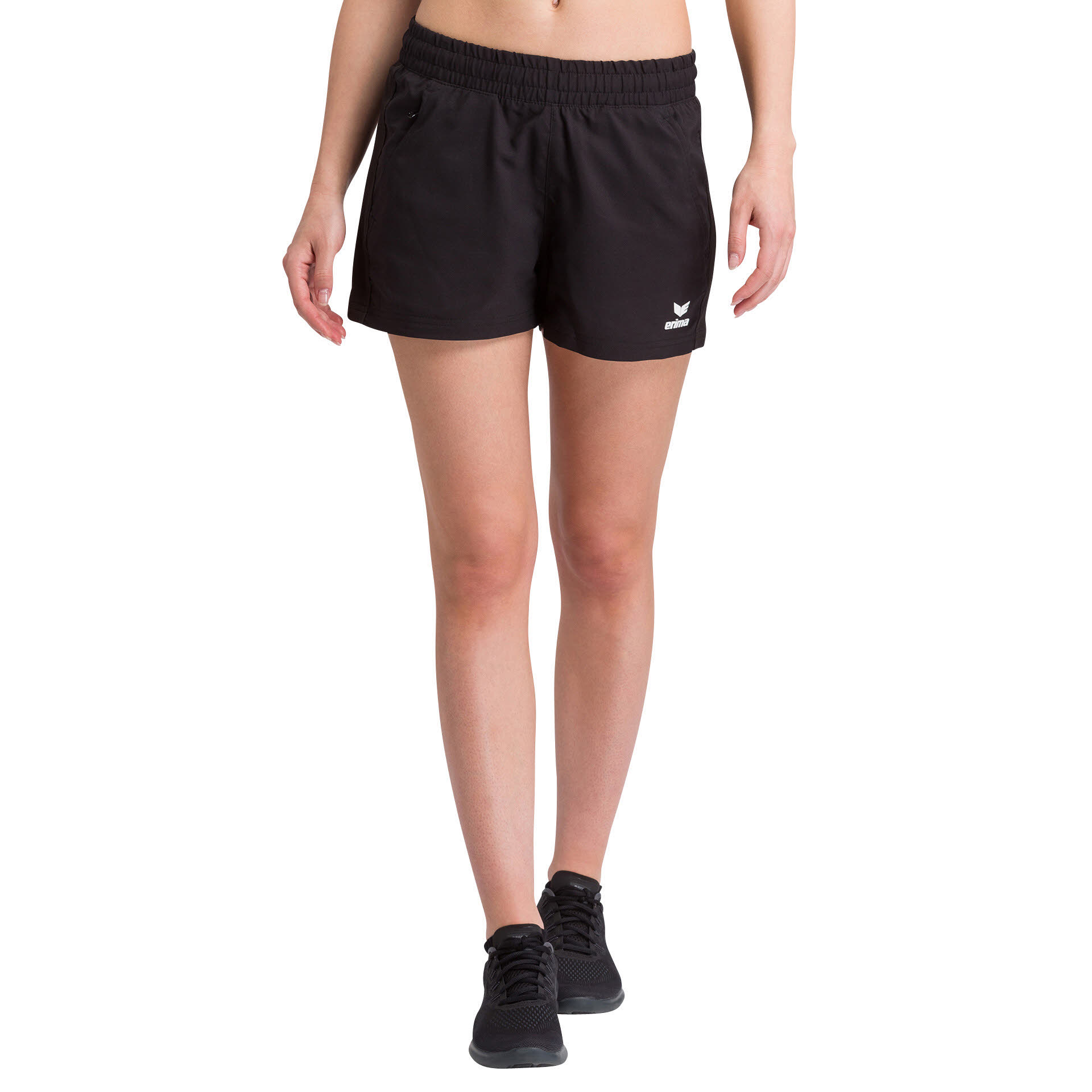 erima Premium One 2.0 Damen Short Polyester Sporthose Fitness schwarz NEU