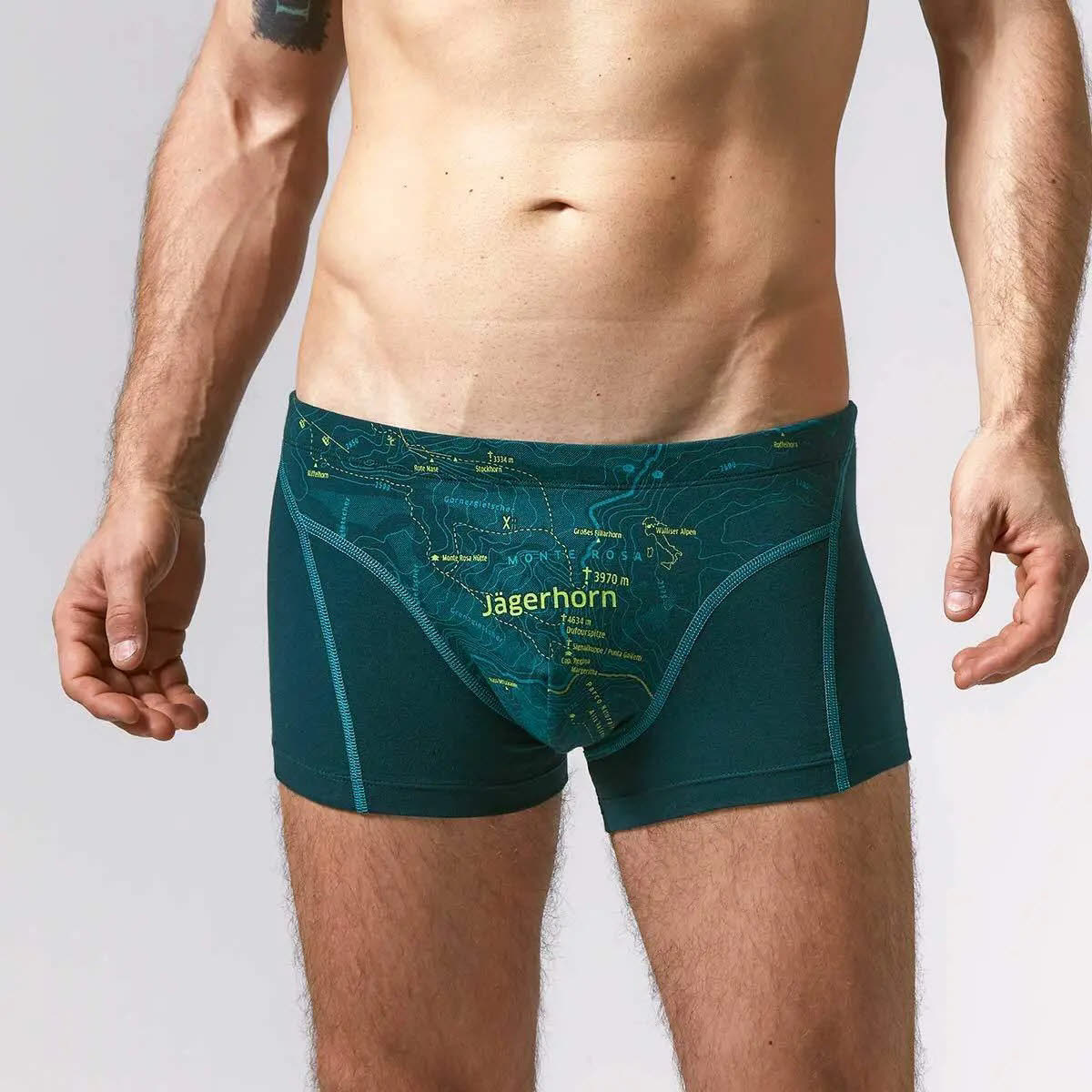 Ein schöner Fleck Erde Jägerhorn Herren Boxershorts Unterhose Wäsche grün NEU