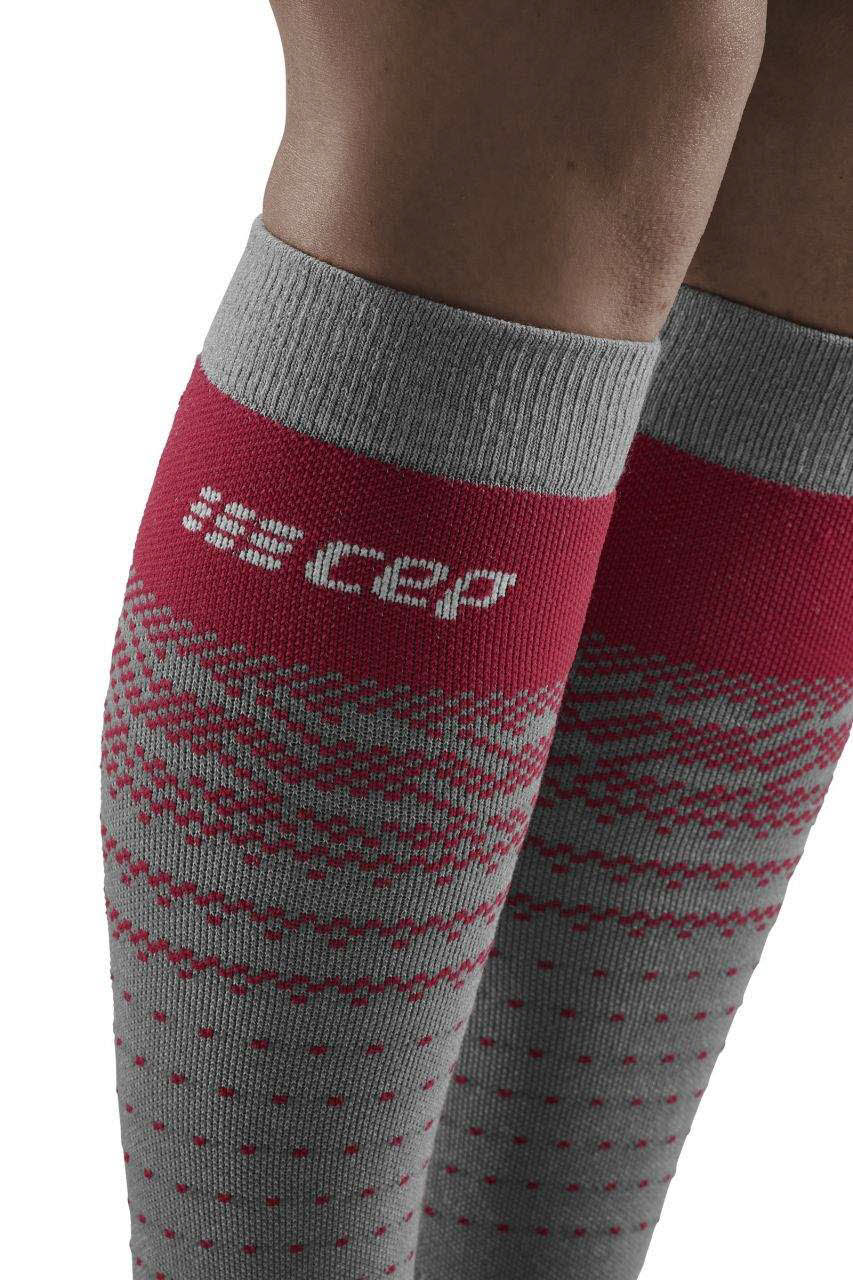 CEP Ski Thermo Merino Socks Damen Skisocken Merinowolle warm grau NEU