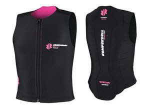 Komperdell Pro Vest ECO Junior Kinder Rückenprotektor Alpin schwarz-pink NEU