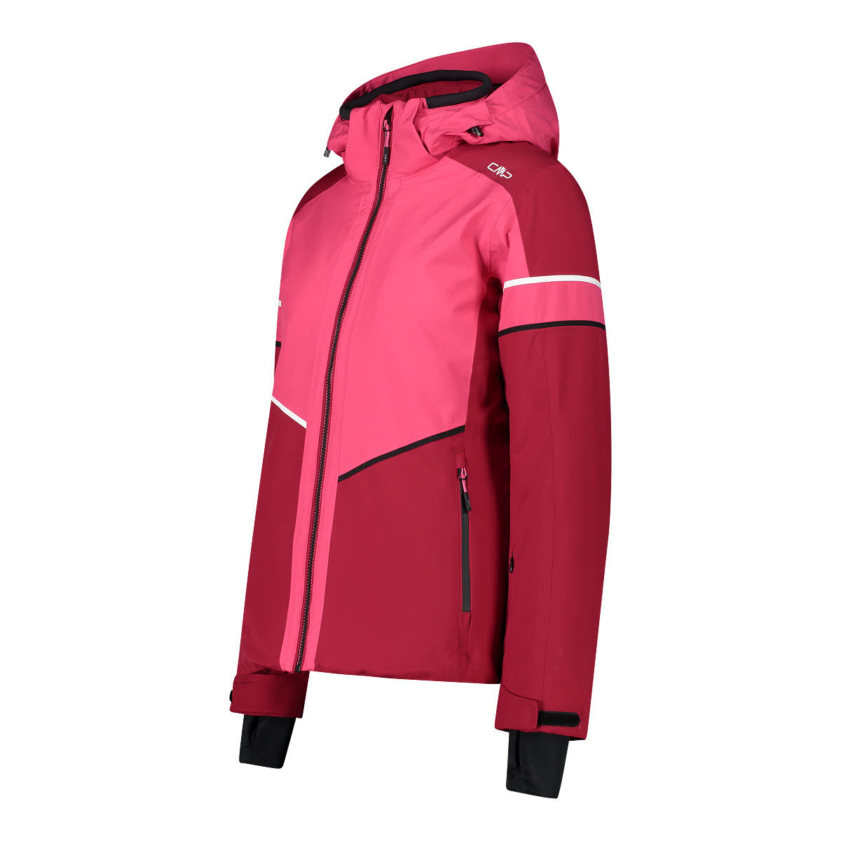 CMP Damen Kapuzenjacke Skijacke Winterjacke rot rosa