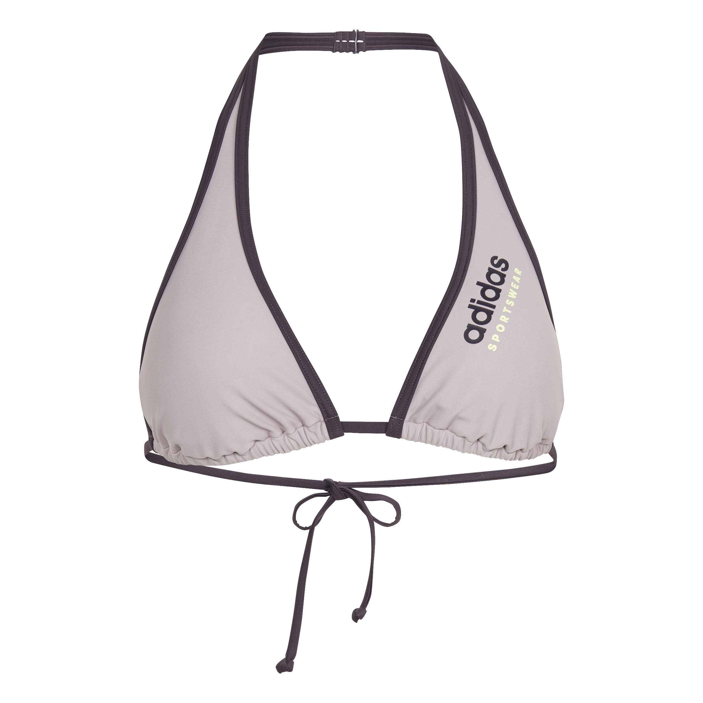 adidas Neckholder Bikini-Set Damen dunkellila grau