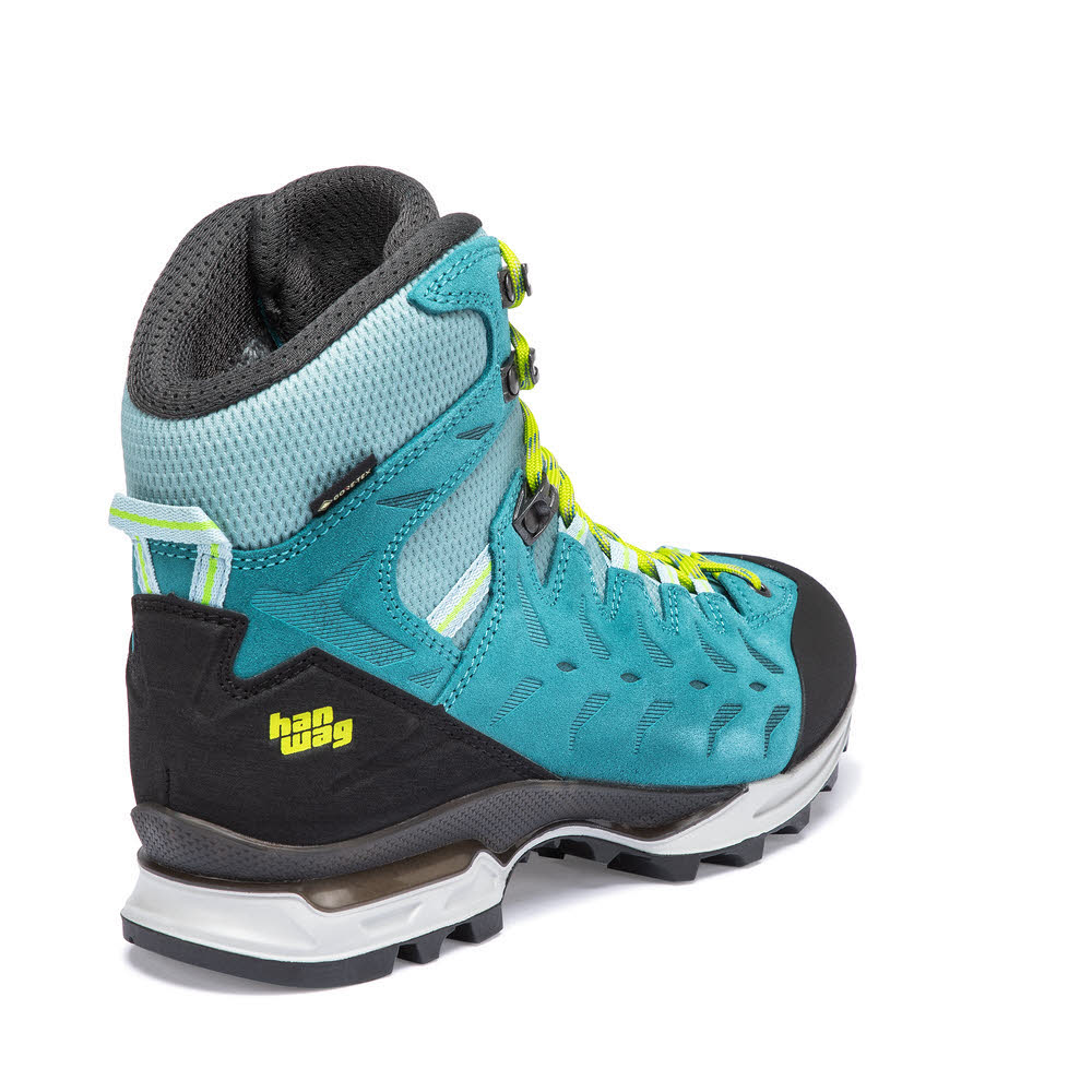 Hanwag Makra GTX Damen Trekkingschuh High Blau Gelb