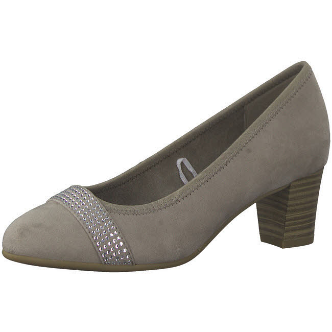 Jana Court Damen Abendschuhe Pumps grau