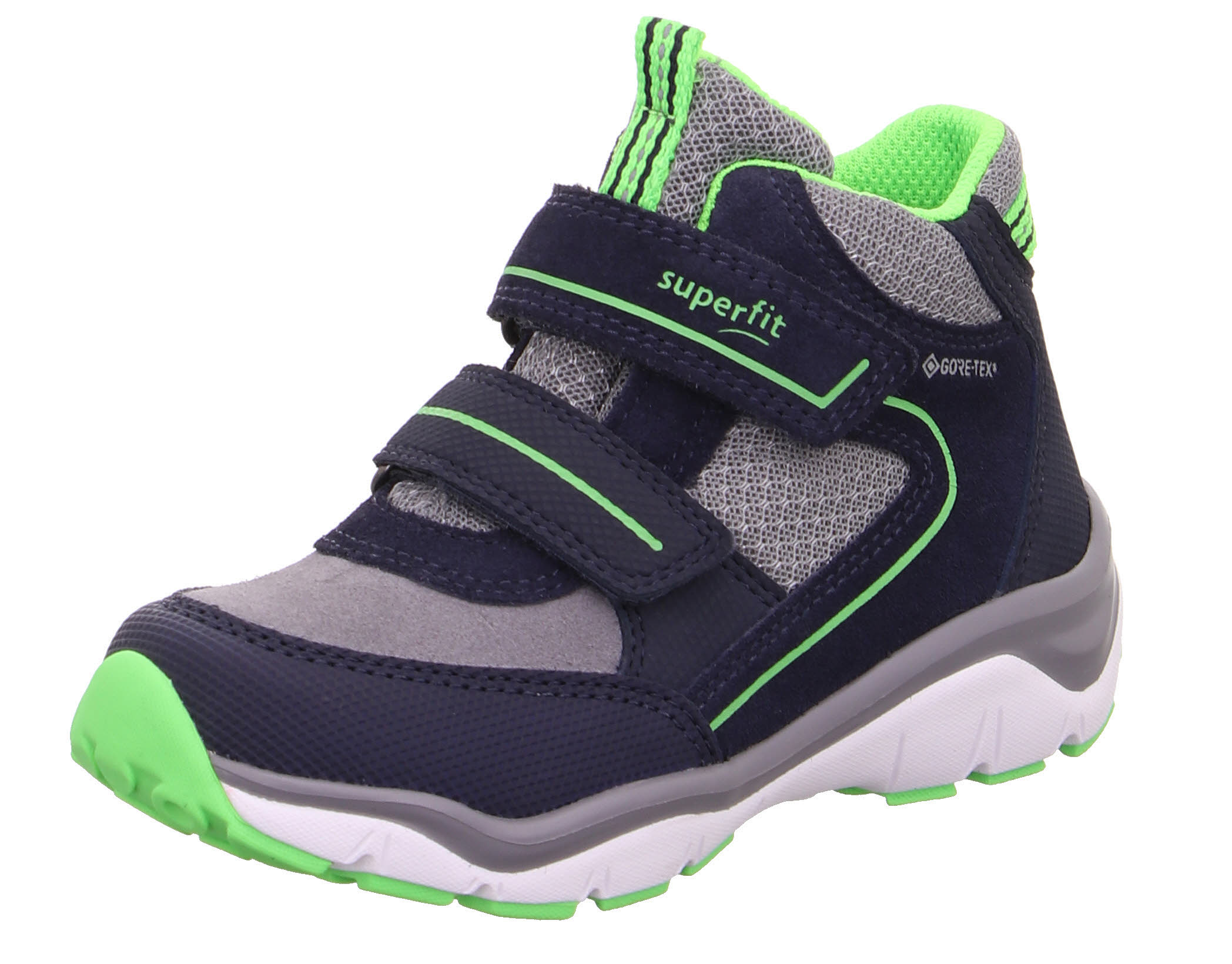 Superfit Sport5 Jungen Gore-Tex Halbschuh Klettverschluss Outdoor blau grün NEU