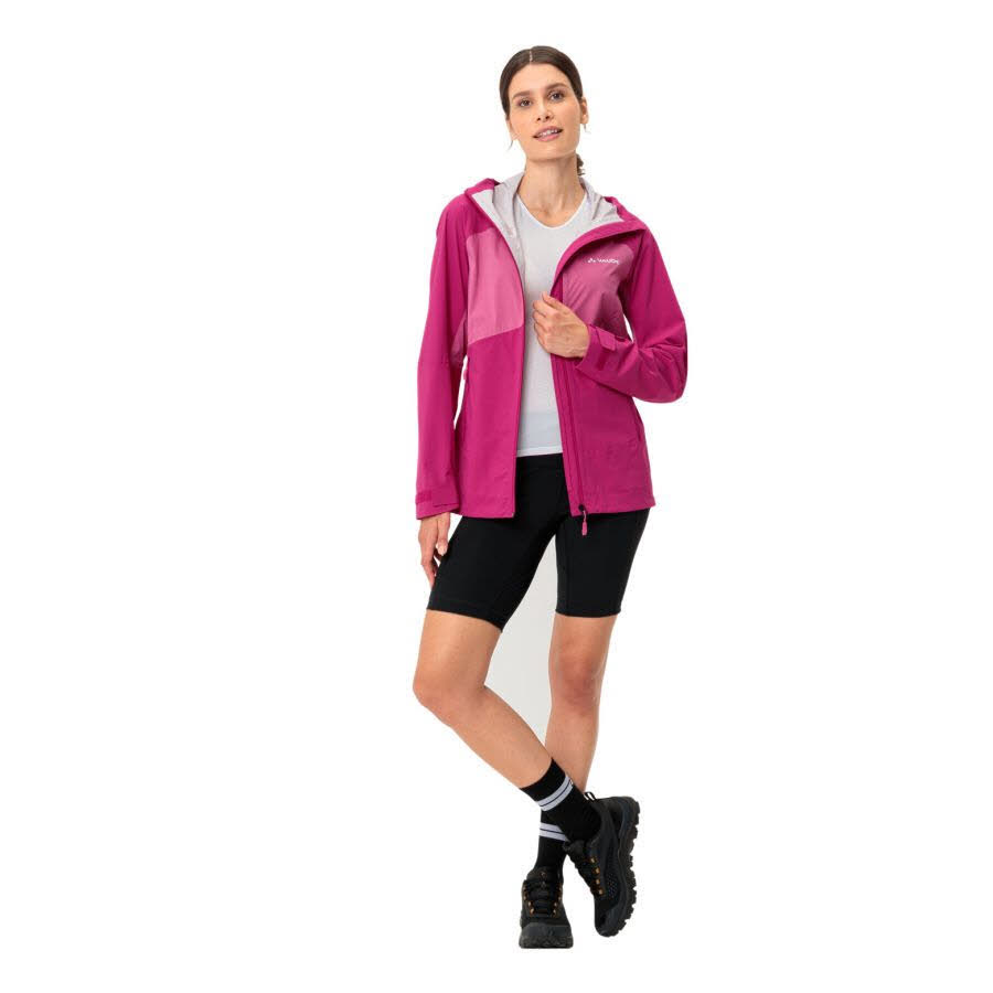 Vaude Simony IV 2,5-Lagen Regenjacke Damen Outdoorjacke Wanderjacke pink