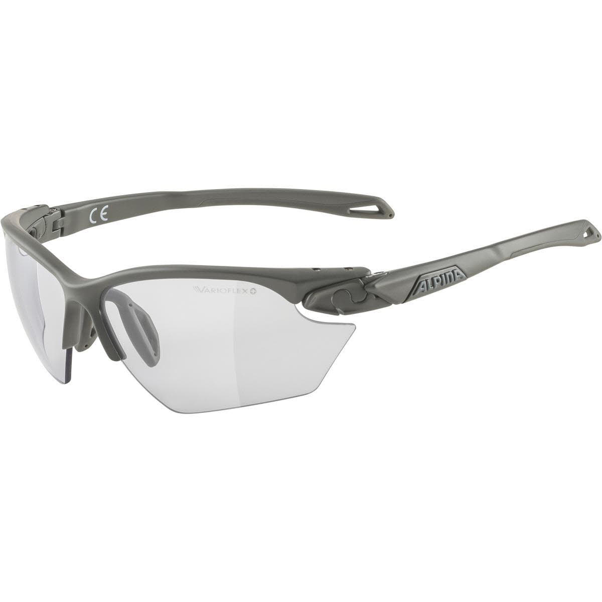 Alpina Twist Five S HR V Unisex Sportbrille Fahrradbrille grau