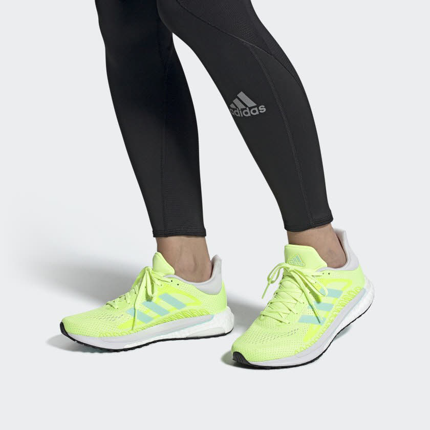 adidas Solarglide  Laufschuh Running Outdoor Sport Damen gelb NEU