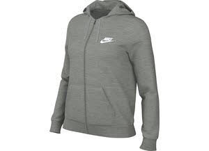 Nike SPORTSWEAR CLUB FLEECE Damen Trainingsweste Kapuzenjacke grau NEU