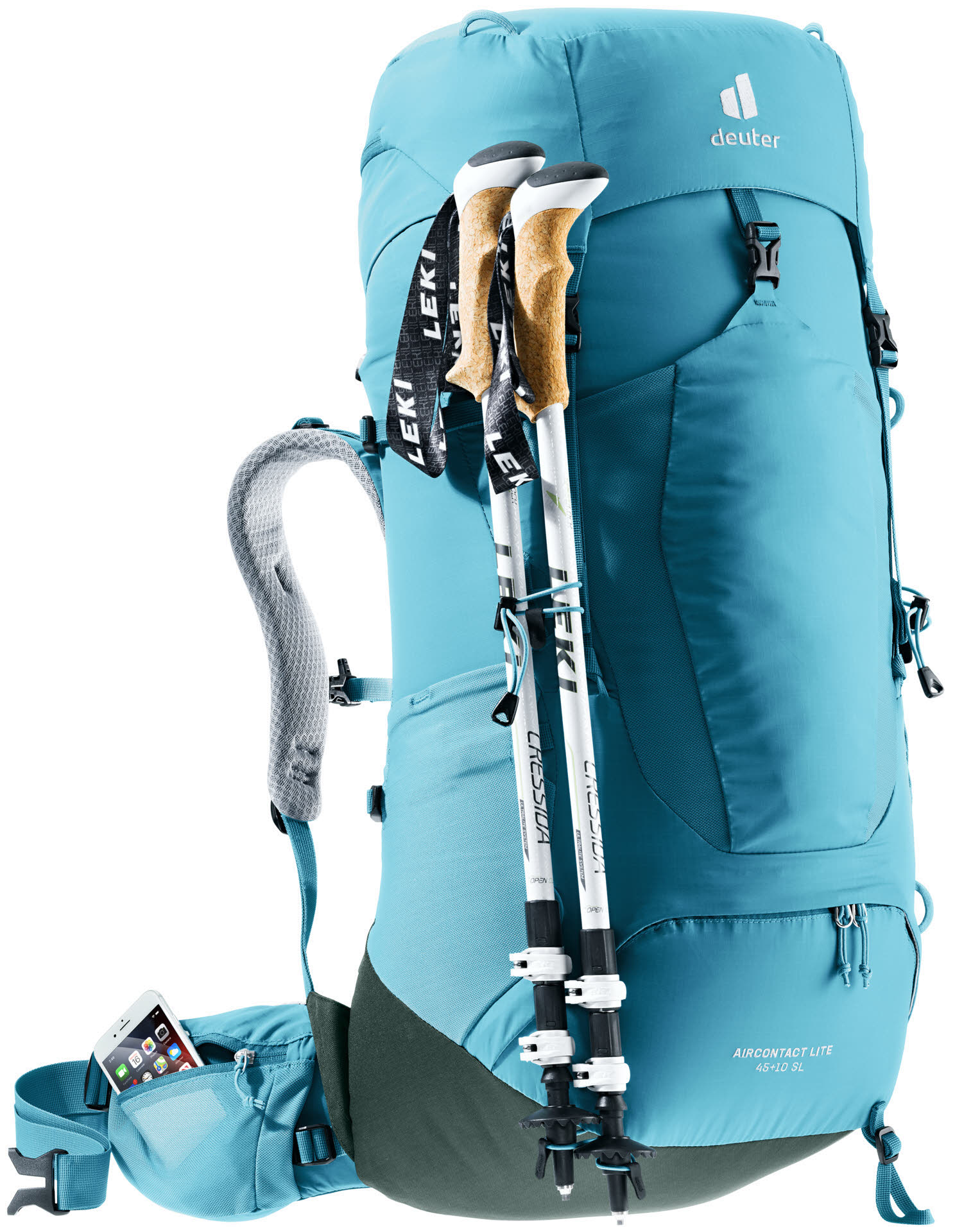 Deuter Aircontact Lite 45 + 10 SL Unisex Rucksack Wanderrucksack Trekkingrucksack blau