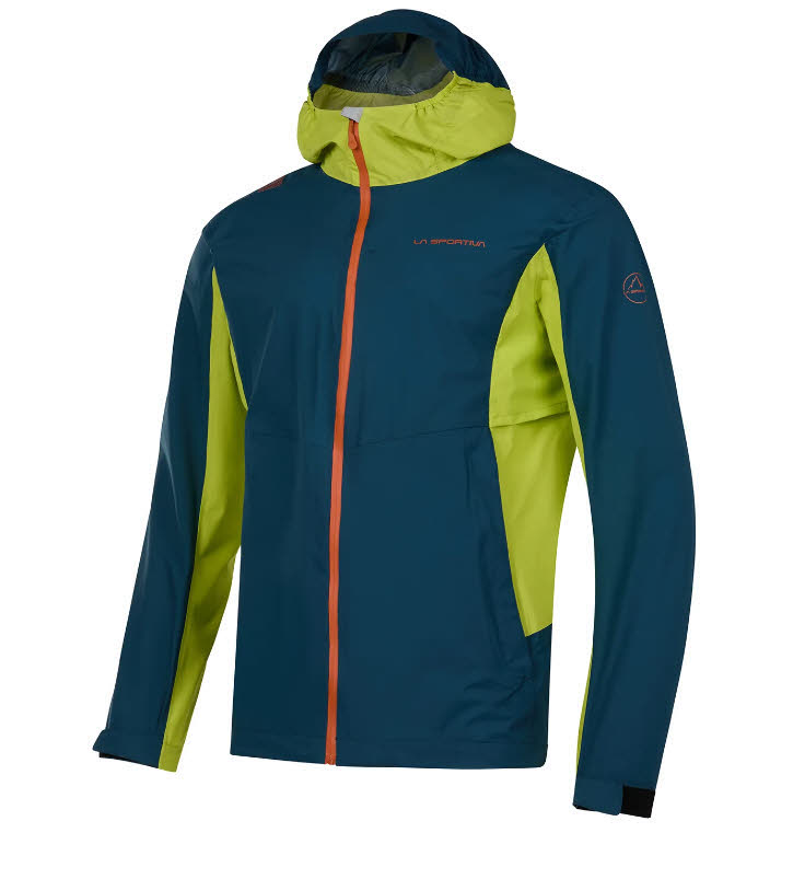 LaSportiva Discover Herren Regenjacke Blau Grün