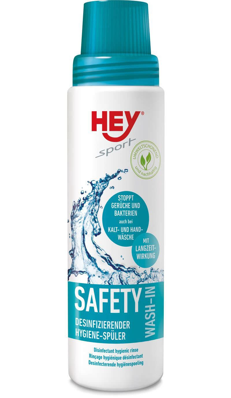 HEY Sport Safty Wash In Hygienespüler Waschmittel Sportkleidung 250ml NEU