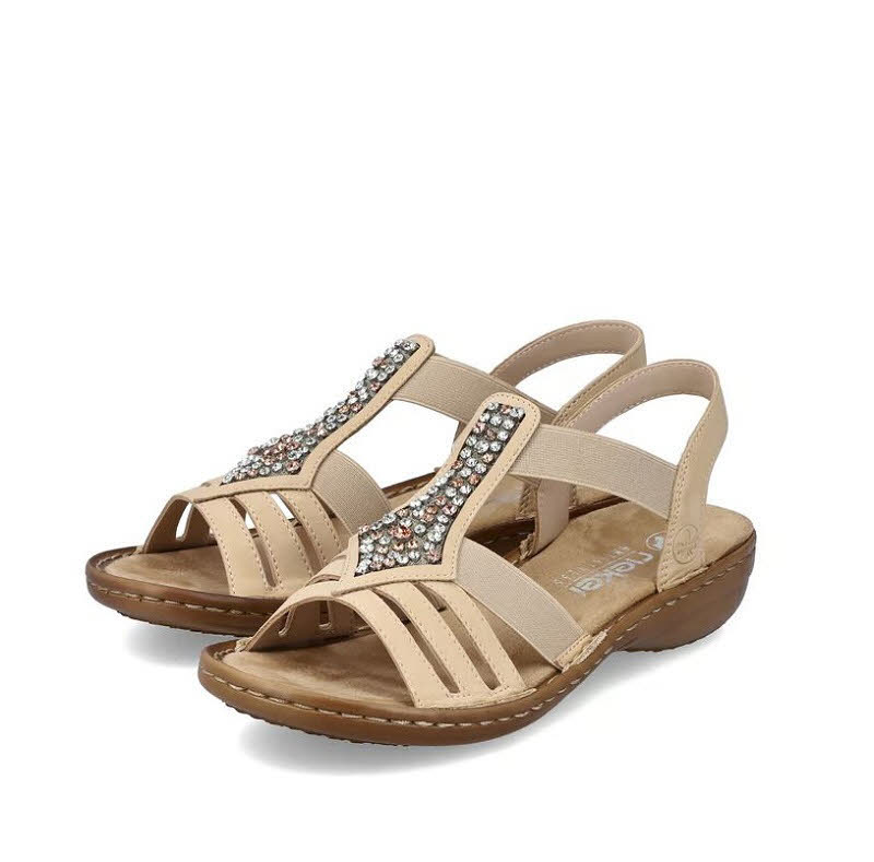 Rieker FSK Damen Sandalen Riemchensandaletten braun