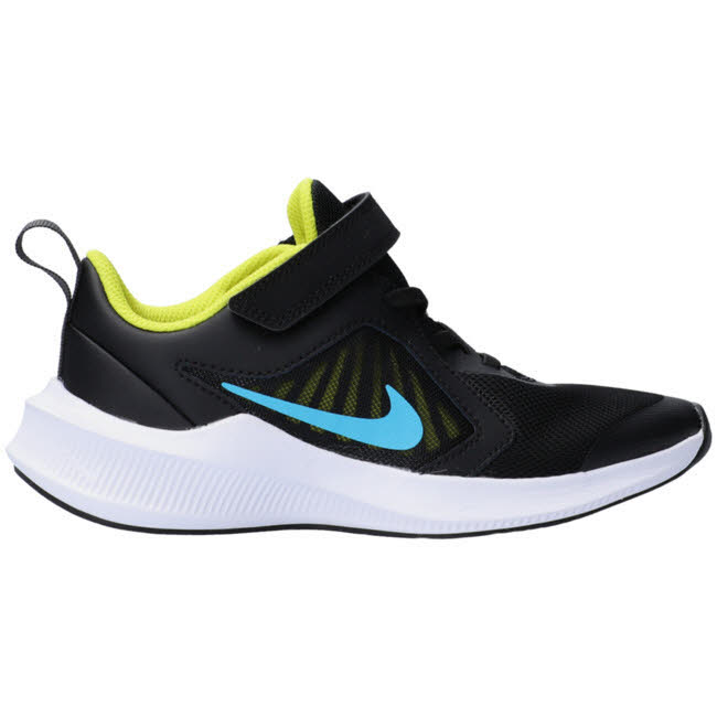 Nike Downshifter 10 Little Kid Jungen Sneaker Turnschuhe Klettverschluß schwarz NEU