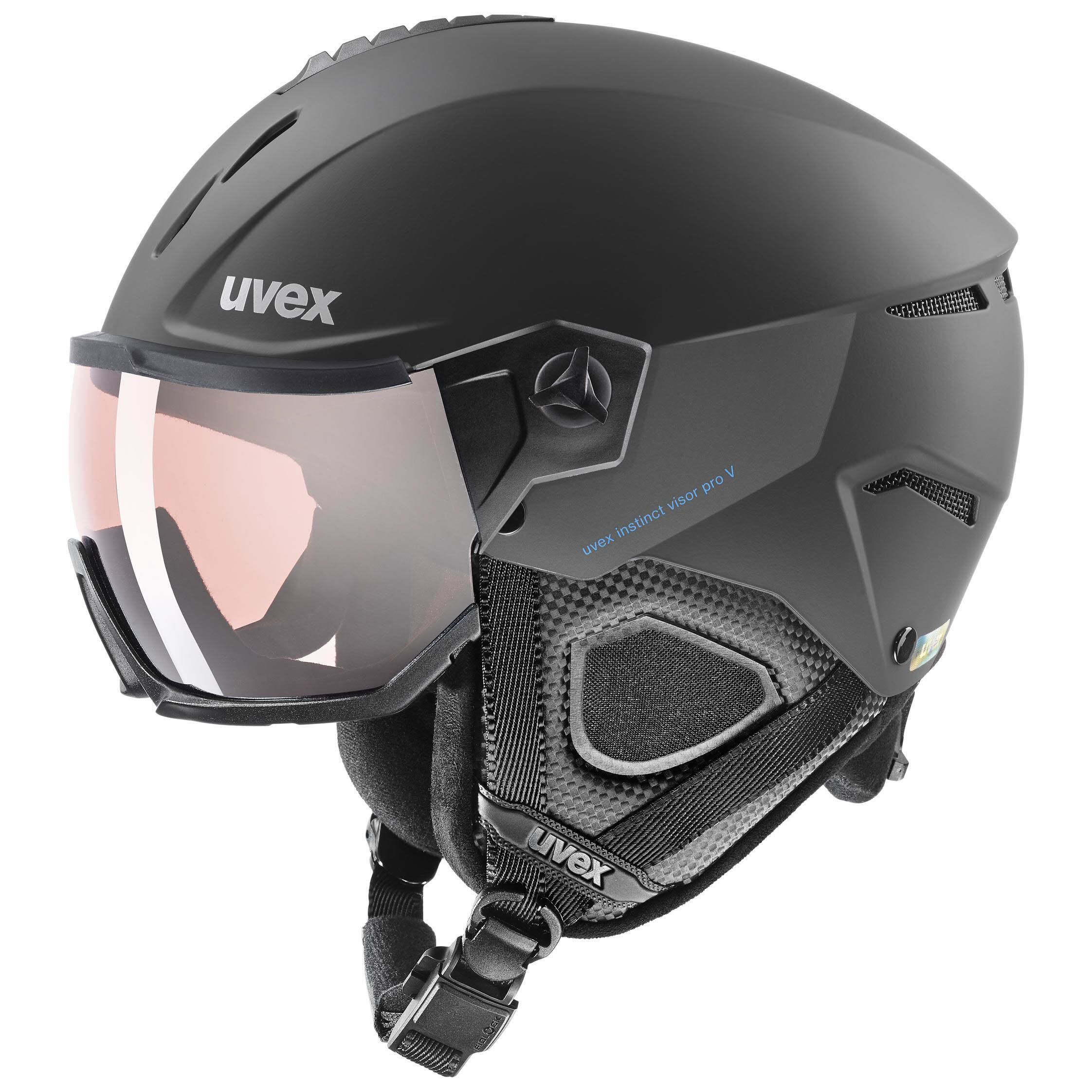 Uvex instinct visor pro v Skihelm Visier Unisex schwarz silber