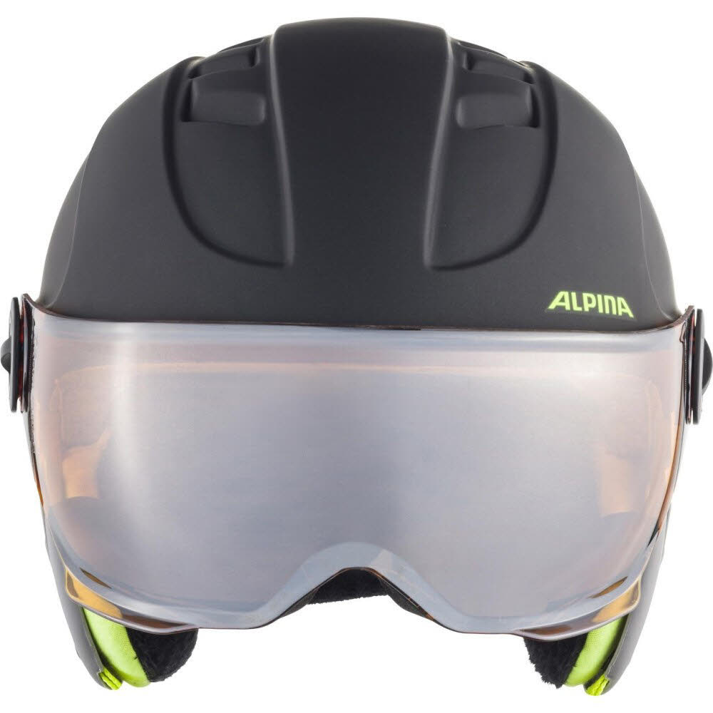 Alpina Carat LE Visor HM Skihelm Snowboardhelm Wintersport Jungen schwarz