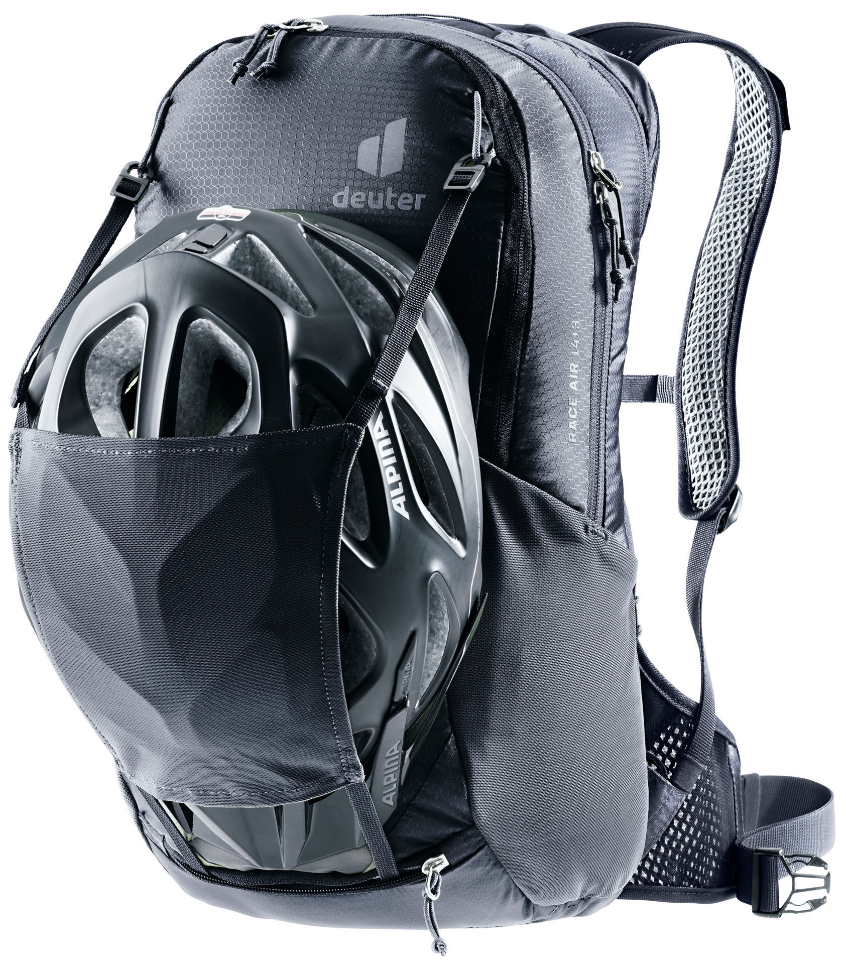 Deuter Race Air 14+3 Unisex Rucksack Fahrradrucksack schwarz