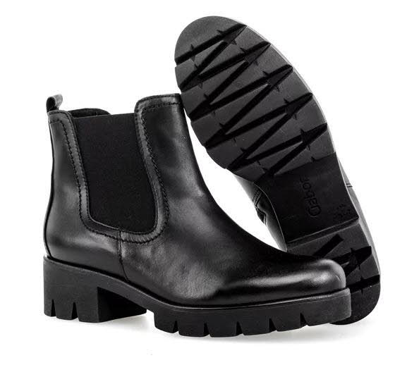 Gabor Chelsea Boot Damen Stiefelette Slipper schwarz