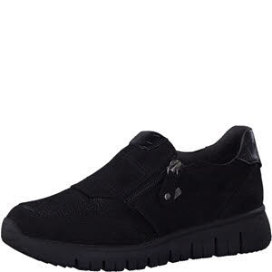 Jana Slipper Sneaker Modeschuh Damen schwarz