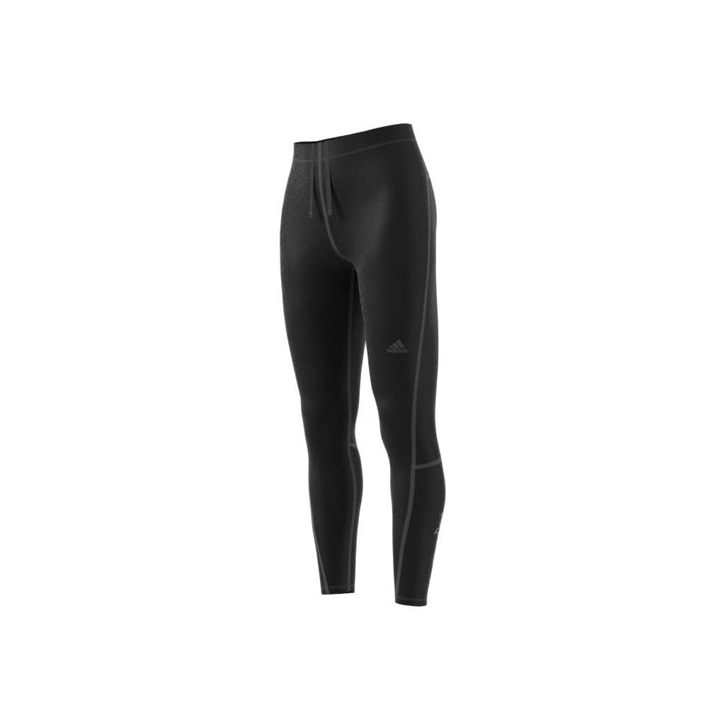 Adidas Run Icons Winter Running Leggings Recycelt Komfort Reflektierend Damen Schwarz