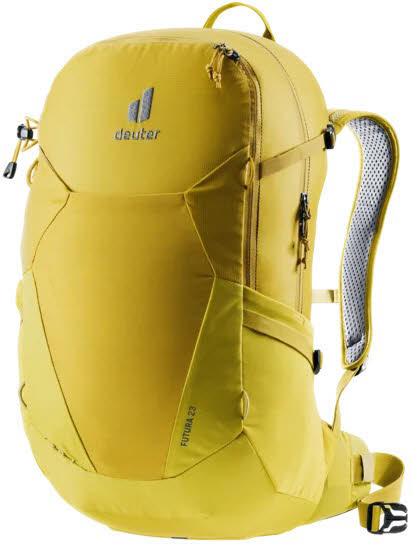 Deuter Futura 23 Wanderrucksack mit Regenhülle und Lageverstellriemen Gelb NEU