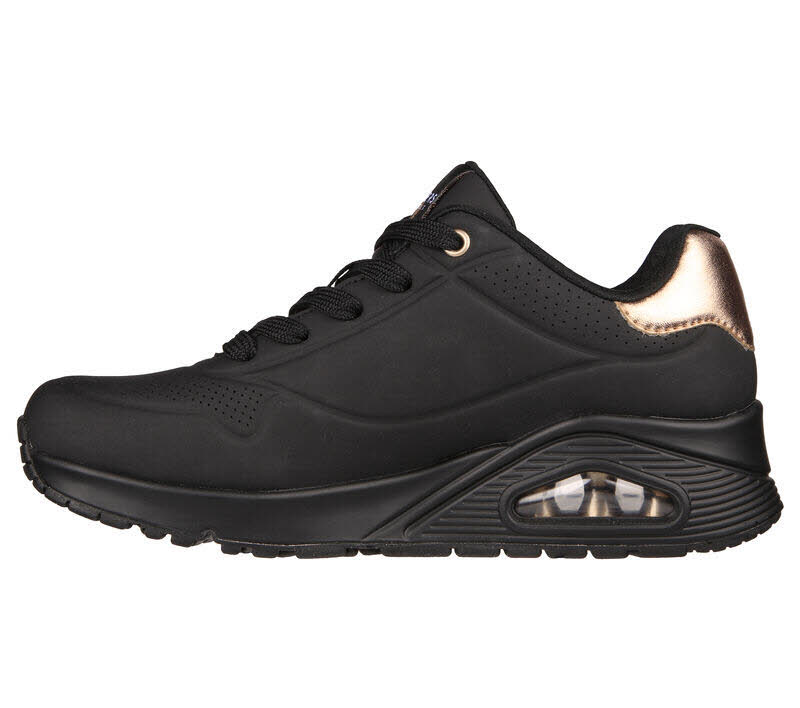 Skechers UNO - GOLDEN AIR Damen Sneaker Schnürschuh schwarz