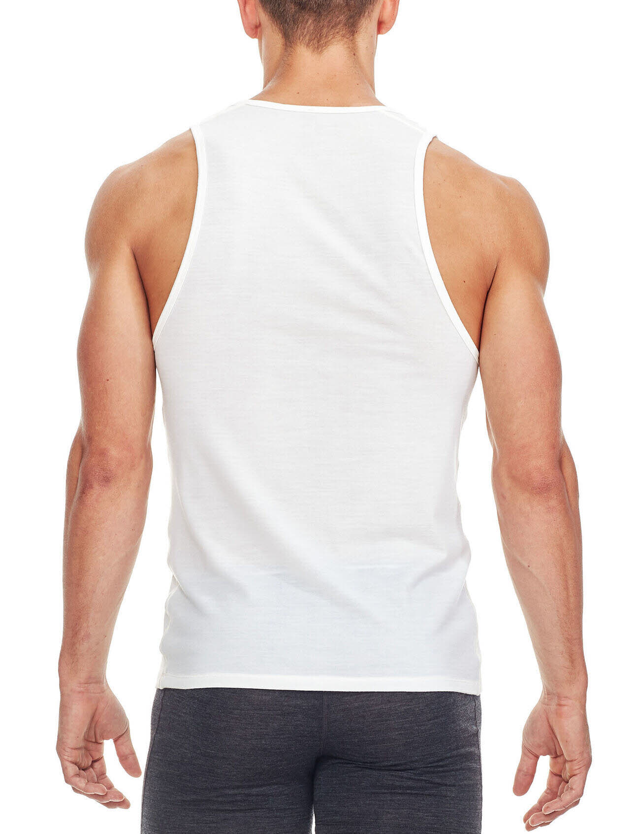 Icebreaker Anatomic Tank Top Herren ärmelloses Oberteil Unterhemd snow NEU