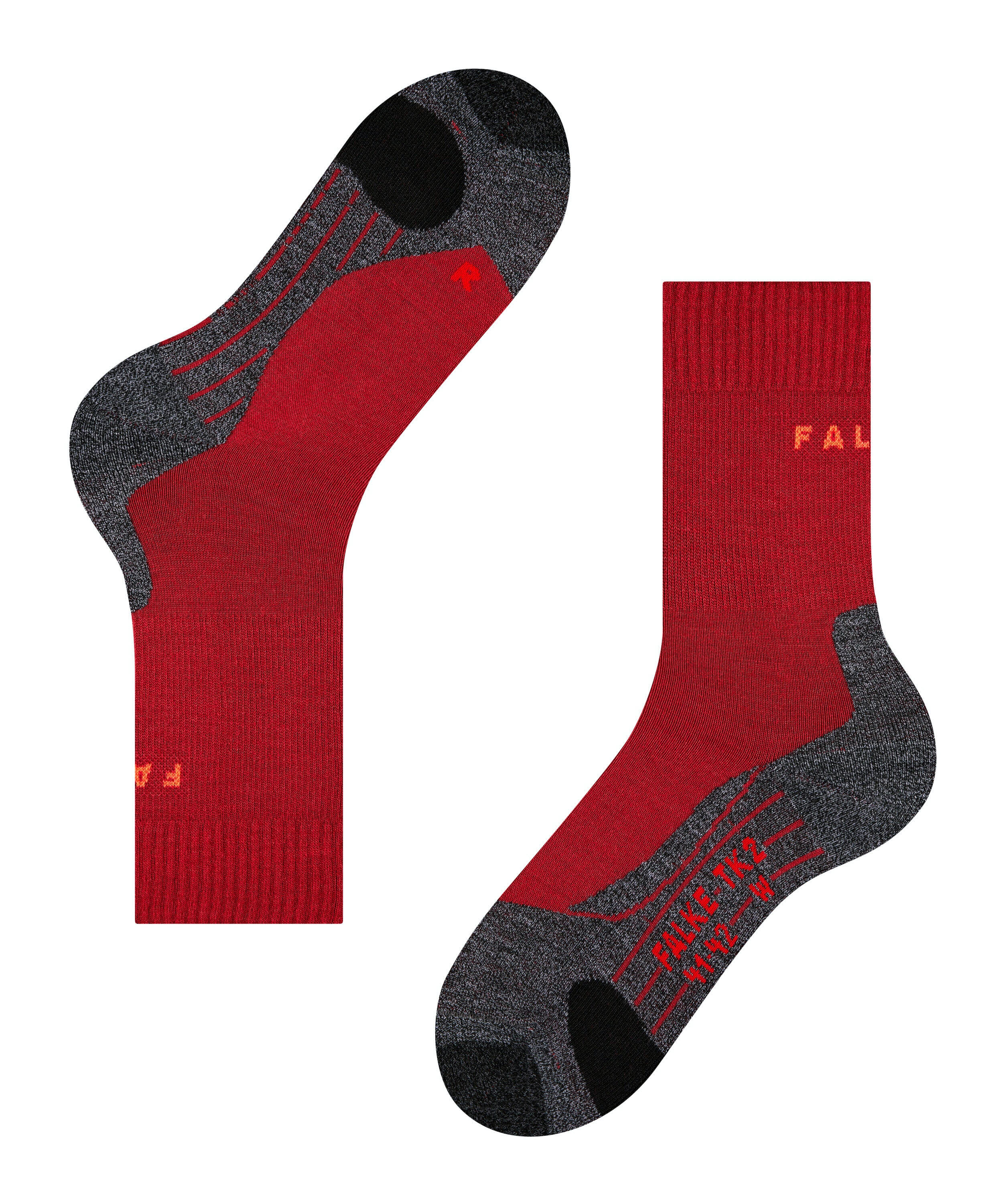 Falke TK2 Explore Damen Wandersocken Trekkingsocken rot