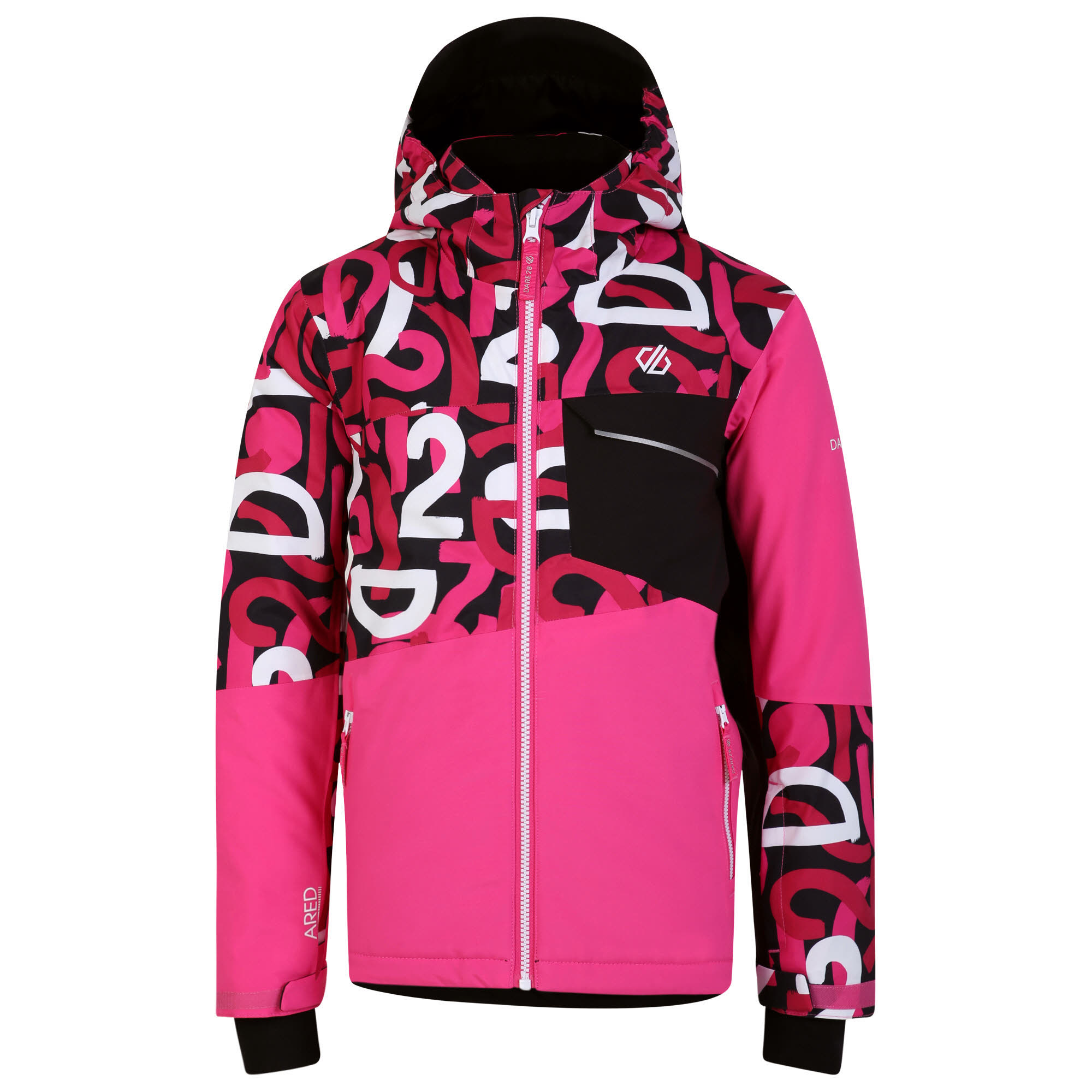 Dare2B Traverse Mädchen Skijacke Winterjacke Kapuzenjacke pink