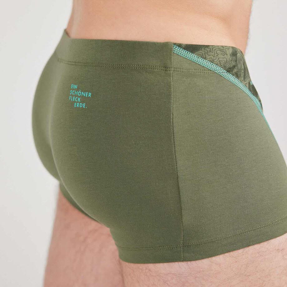 Ein schöner Fleck Erde Herren Unterhose Boxershort Lattengebirge grün