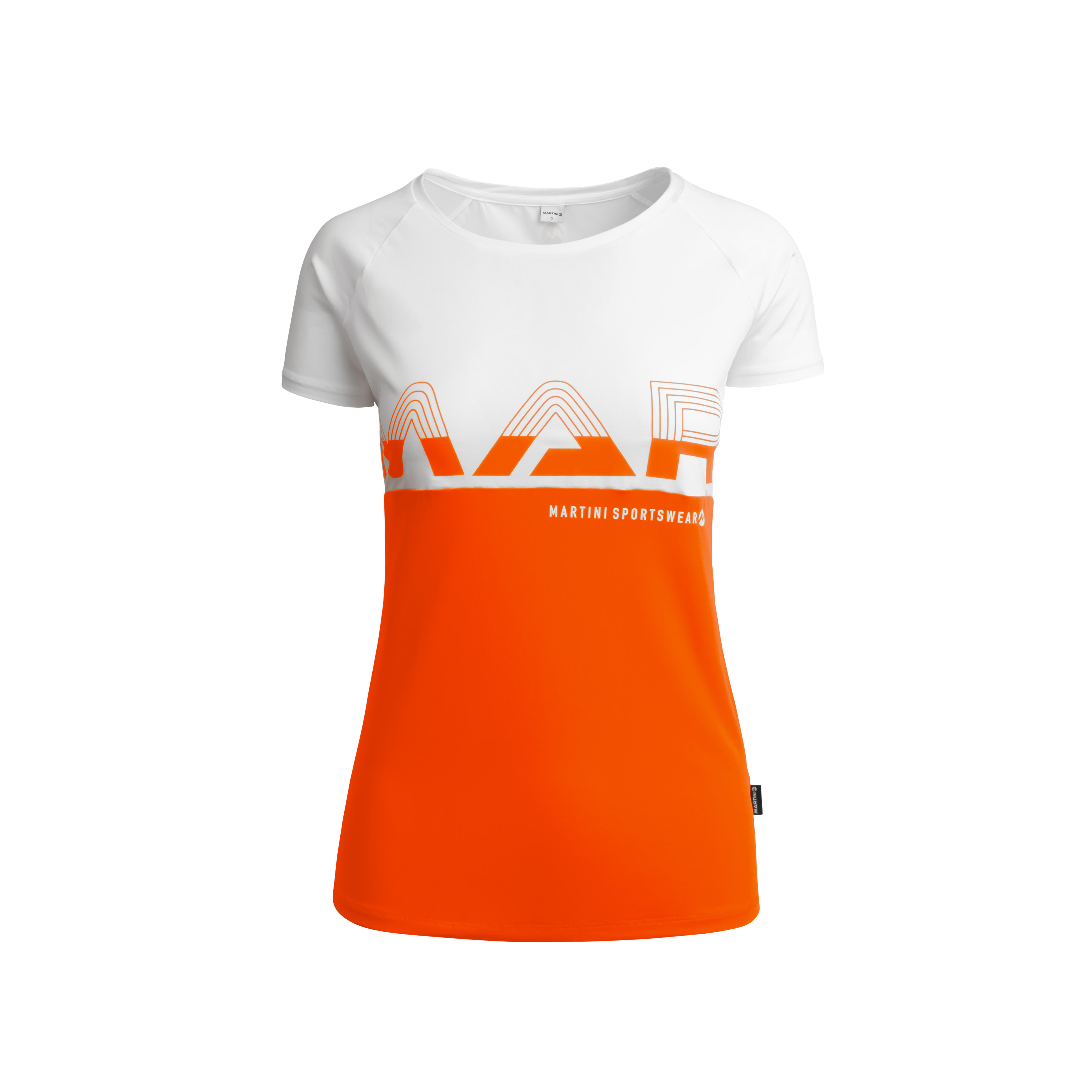 Martini CLASSY T-Shirt Funktionsshirt Freizeitshirt Damen weiß orange