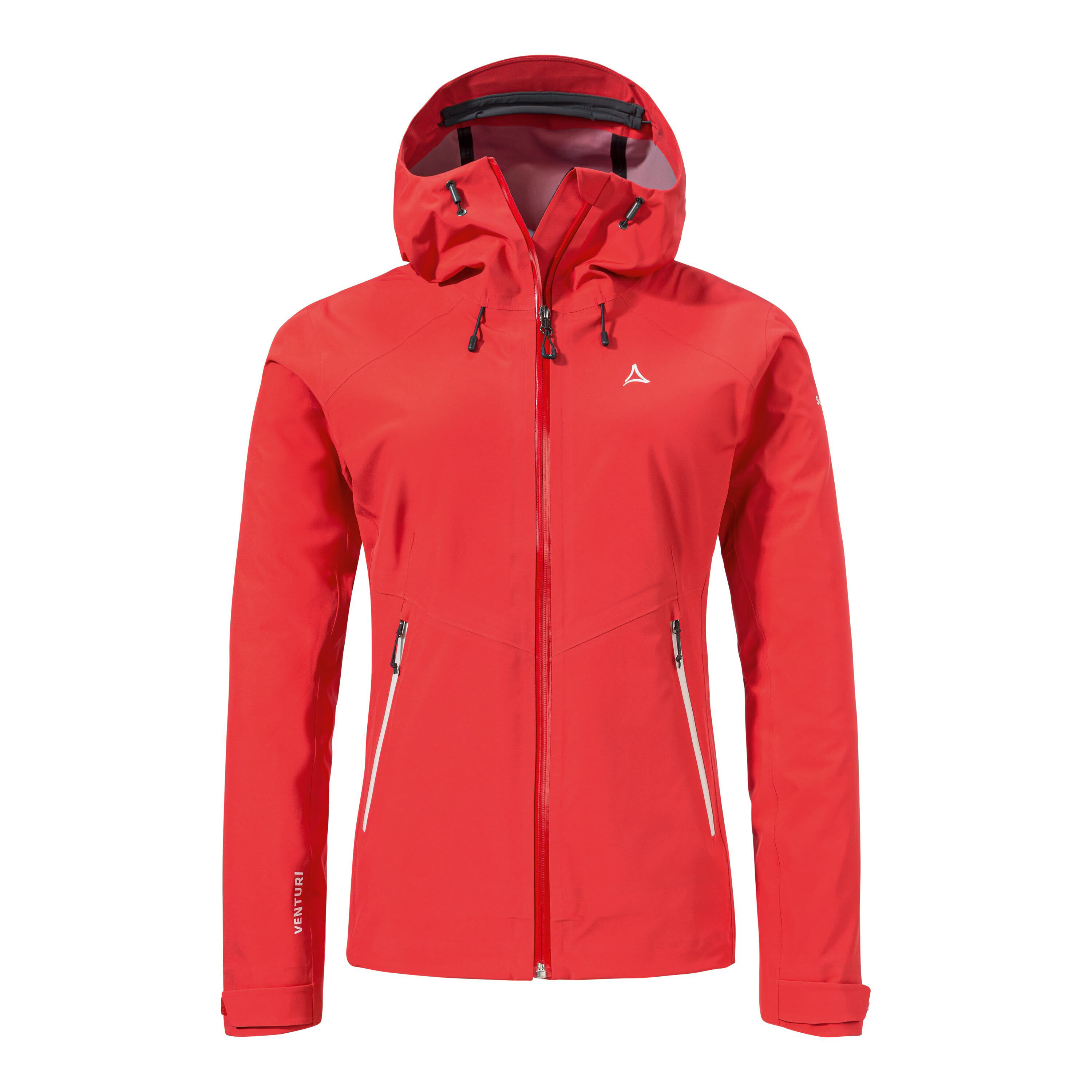 Schöffel Cascata Damen Regenjacke Kapuzenjacke Funktionsjacke rot