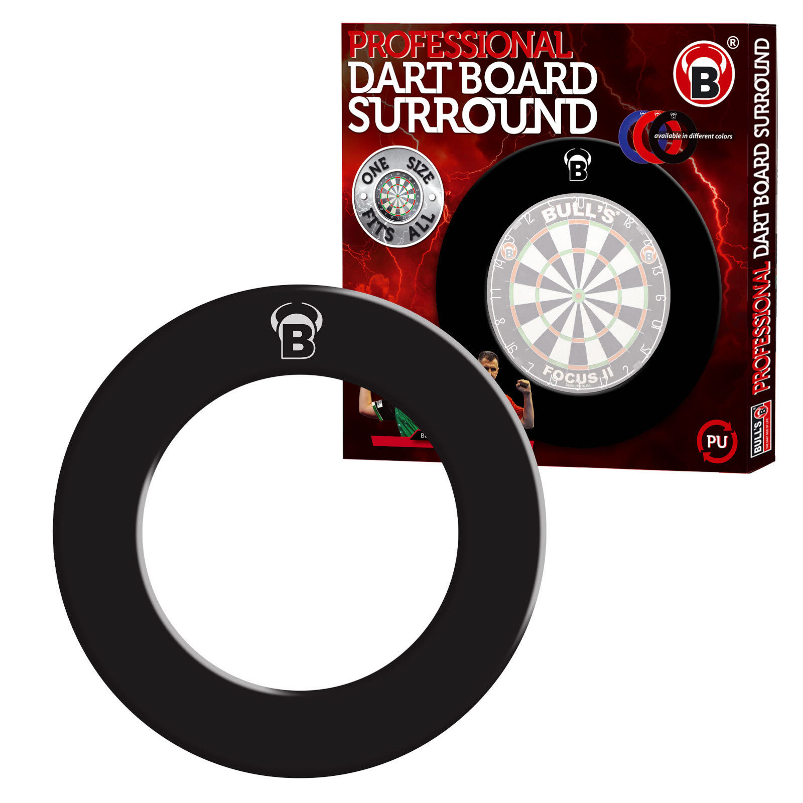 Embassy Sports Bull's Pro Dart Board Surround 1 Tlg. schwarz