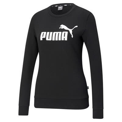 Puma Essentials Logo Sweatshirt sportlich modisch Damen schwarz NEU