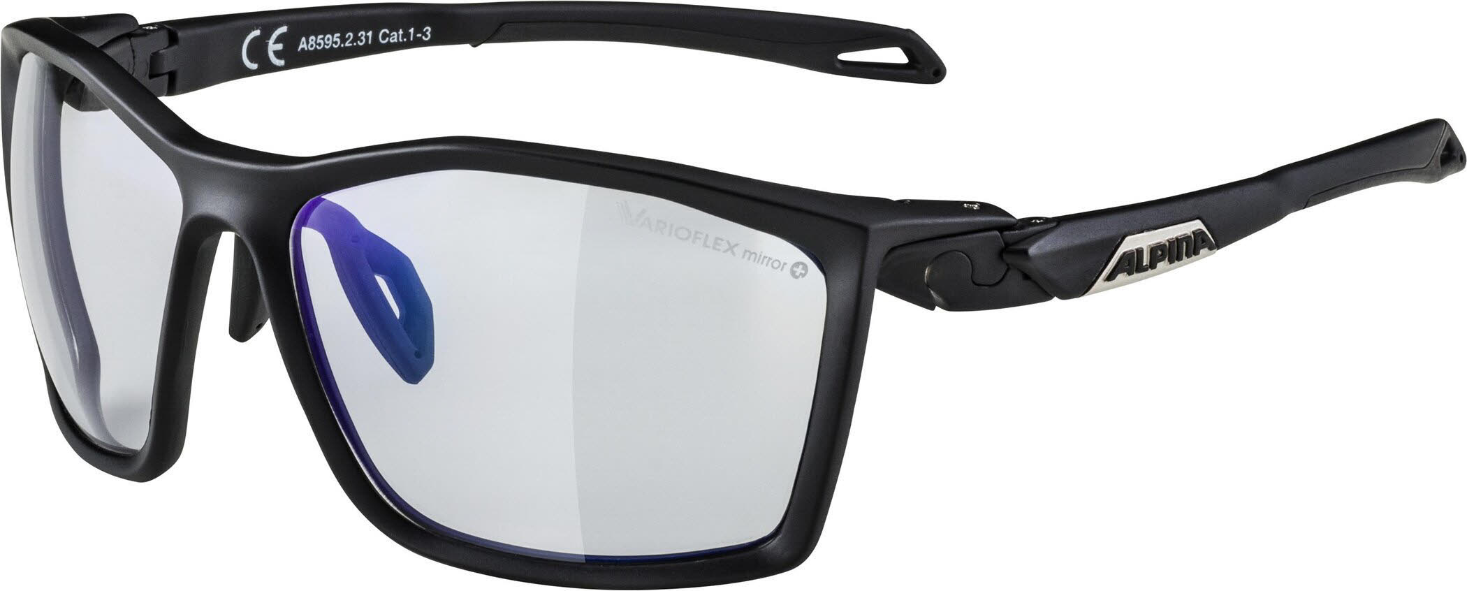 Alpina Twist Five V Unisex Sportbrille Fahrradbrille schwarz