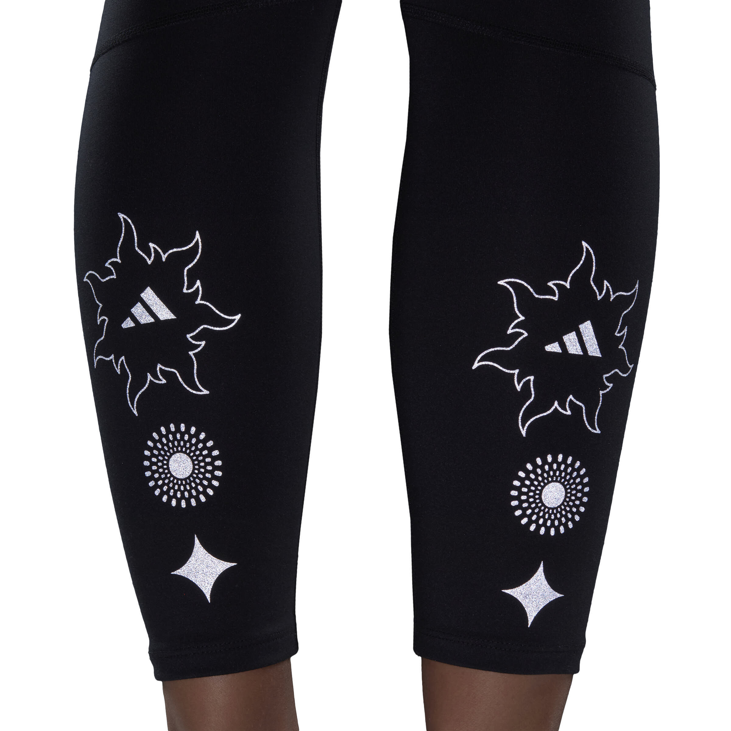 Adidas Run Icons Winter Running Leggings Recycelt Komfort Reflektierend Damen Schwarz