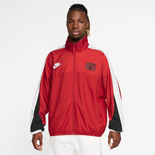 Nike DRI-FIT STARTING 5 MEN Trainingsjacke Kapuzenjacke Herren schwarz rot