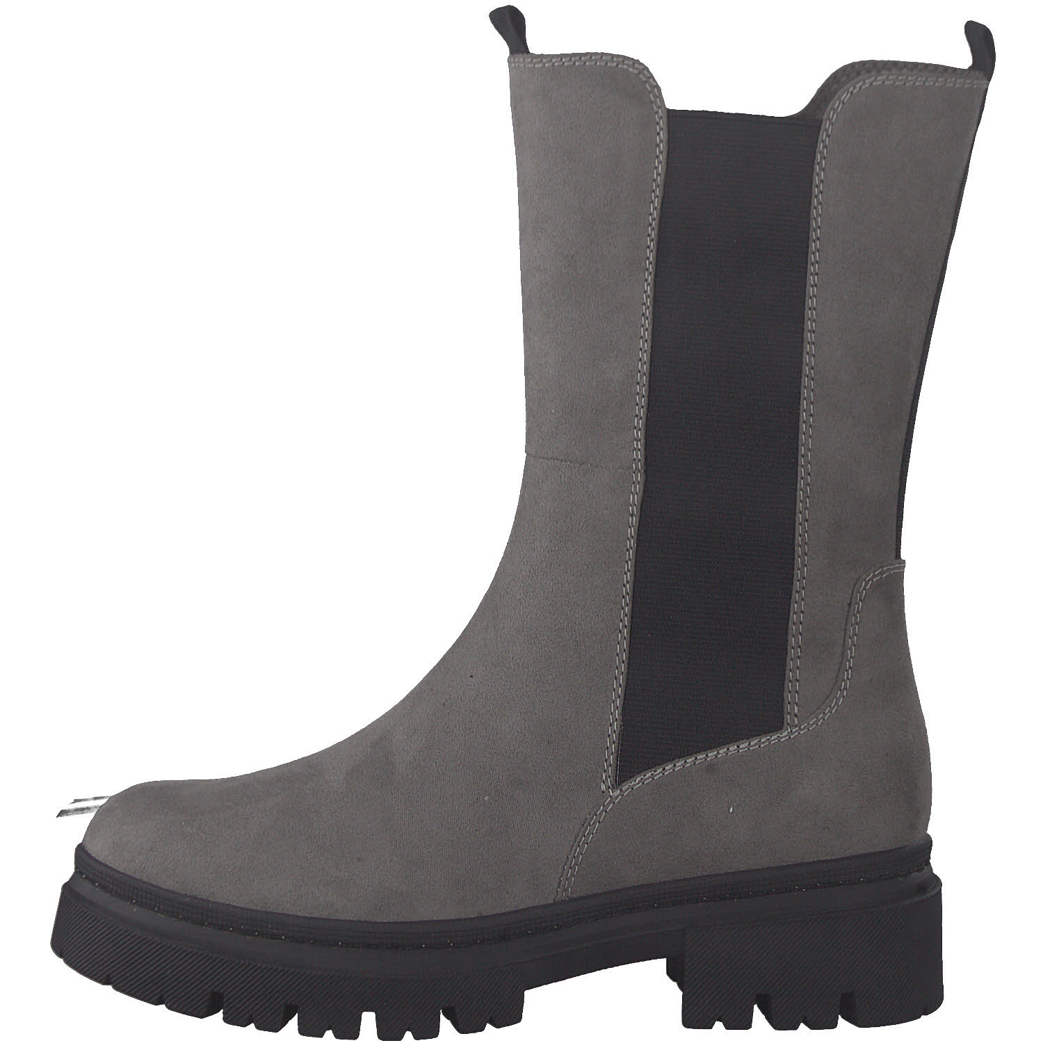 Marco Tozzi Stiefelette ungefüttert Chelsea Boots Modeschuhe Damen grau NEU